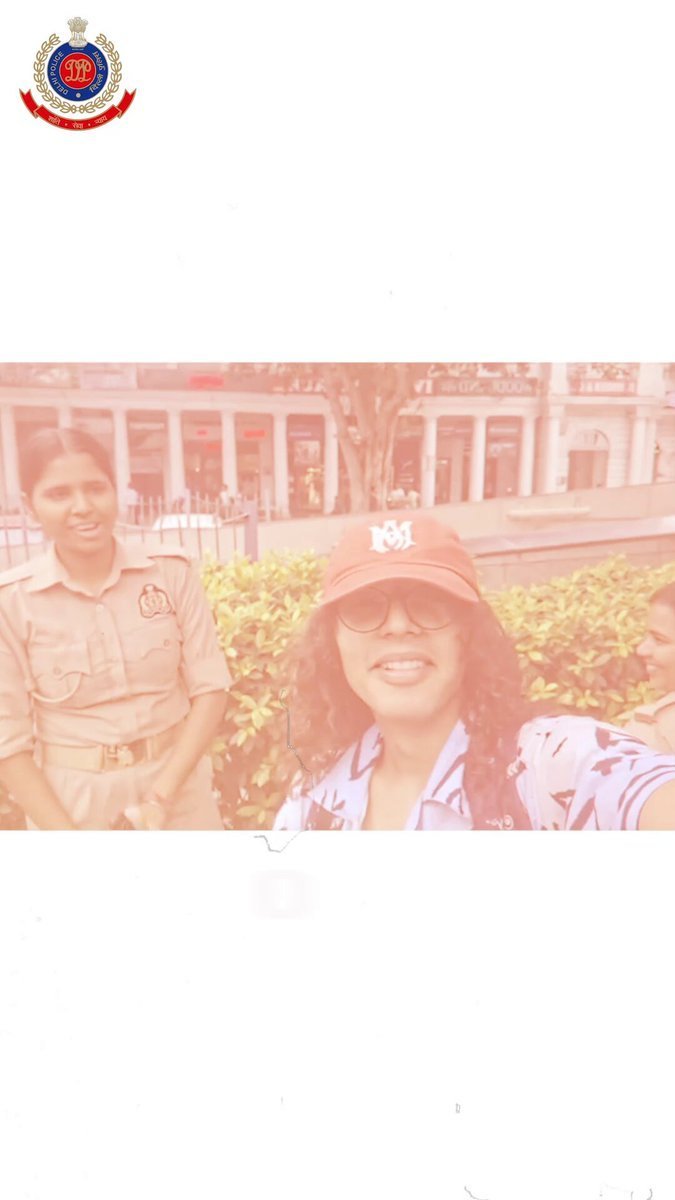 दिल्ली पुलिस द्वारा प्रदर्शन के दौरान साझा किया गया वीडियो
