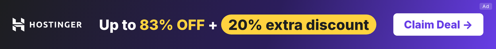 Hostinger web hosting offer