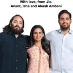 जियो प्लेटफॉर्म्स की लिस्टिंग पर अनंत अंबानी, ईशा अंबानी और आकाश अंबानी की आधिकारिक तस्वीर