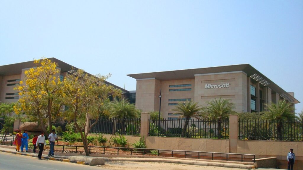 Microsoft campus in Hyderabad, March 2008 (file photo)