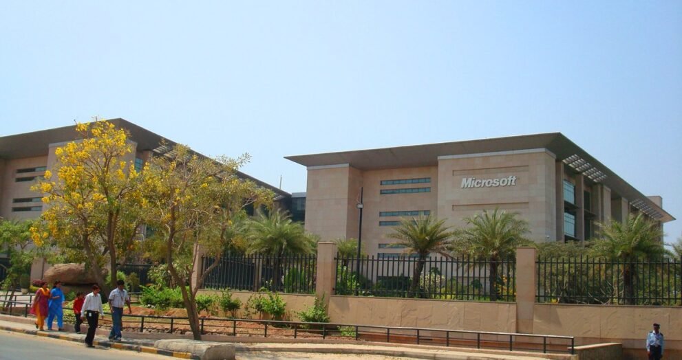 Microsoft campus in Hyderabad, March 2008 (file photo)